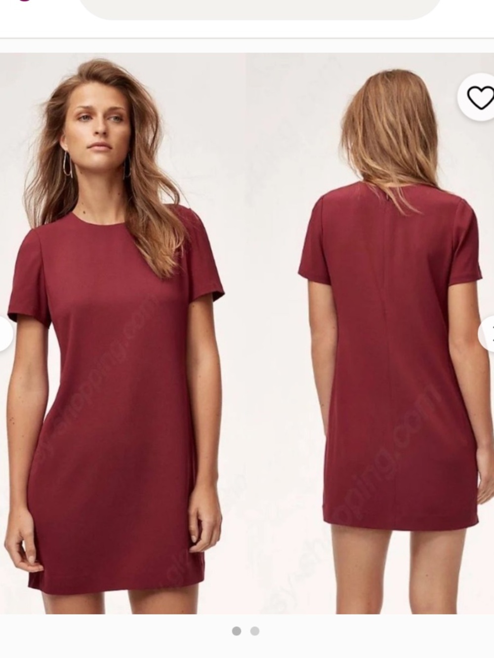 Aritzia Babaton Patricio Dress, Maroon Size 4